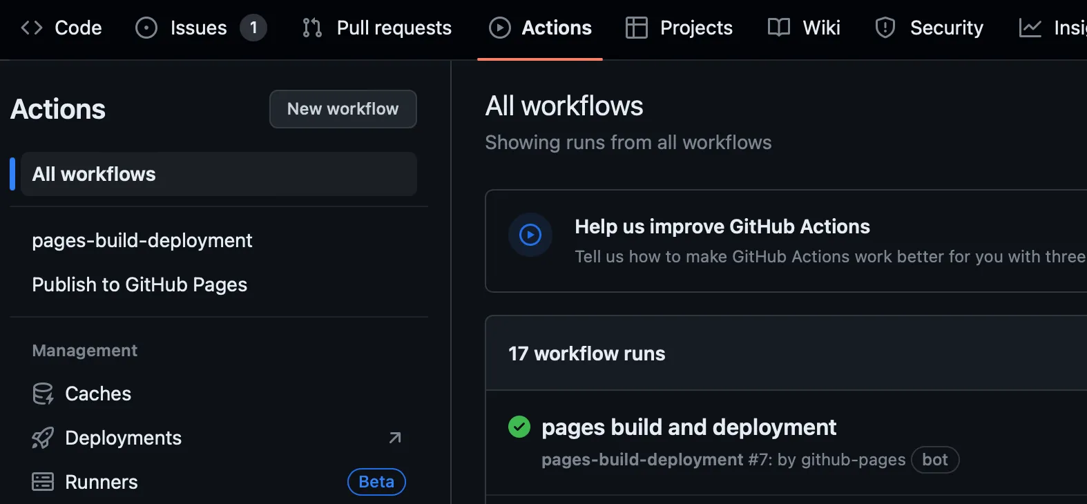 Github Actions Workflows